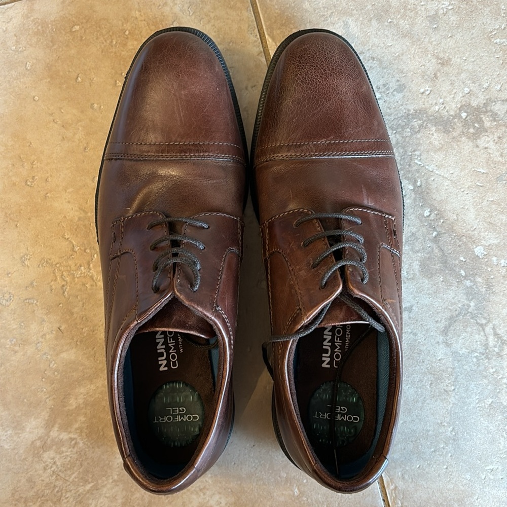 Men's NUUN BUSH Brown Leather Dress Shoes 10.5